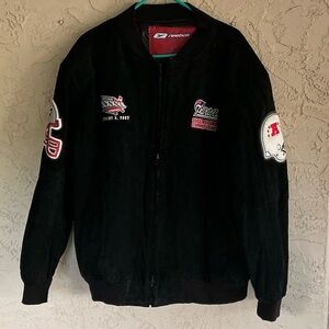 Jeff Hamilton Reebok Super Bowl XXXV1  Patriots Suede Leather Jacket Size XXL